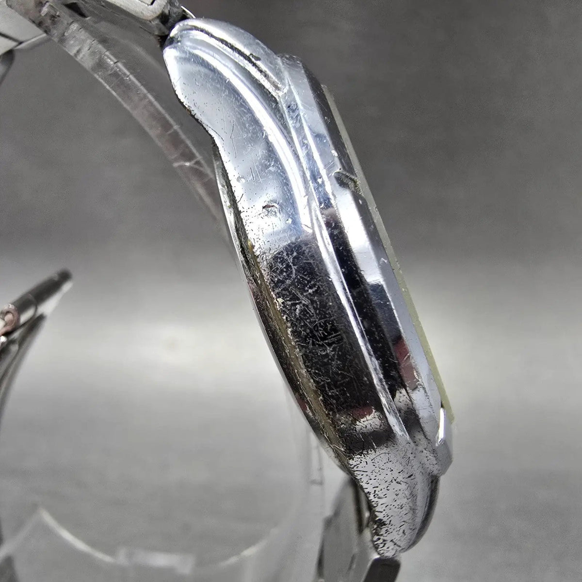 Seiko Alba Solar Watch Men 36mm Champagne Dial Silver Tone Date V145-0BE0 Runs3