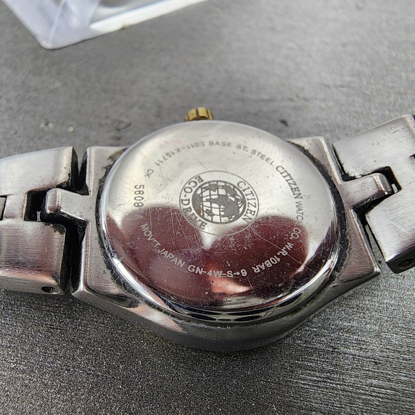 Citizen EcoDrive Watch Women 24mm Blue Dial Two Tone Date E011K15711 Runs9