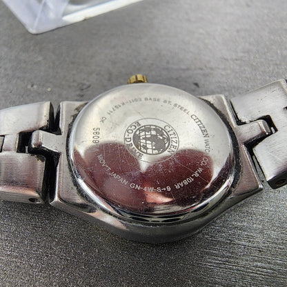 Citizen EcoDrive Watch Women 24mm Blue Dial Two Tone Date E011K15711 Runs9