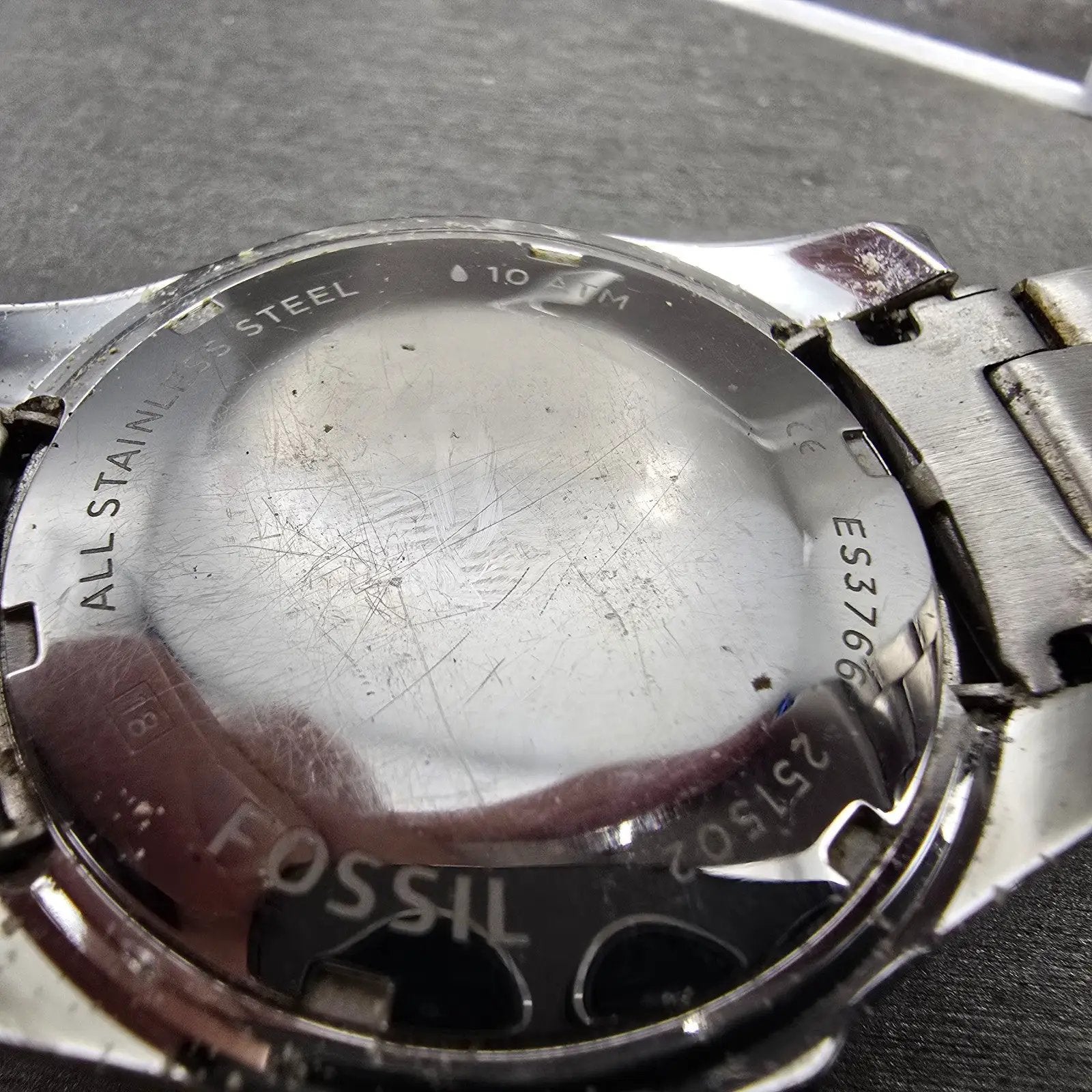 Fossil Watch Women 38mm Green Dial Silver Tone Daydate ES3766 New Battery10