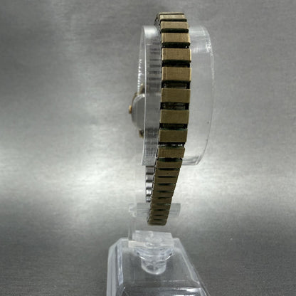 Seiko Watch Women 20mm Champagne Dial Gold Tone Rectangle 54215019 New Battery7