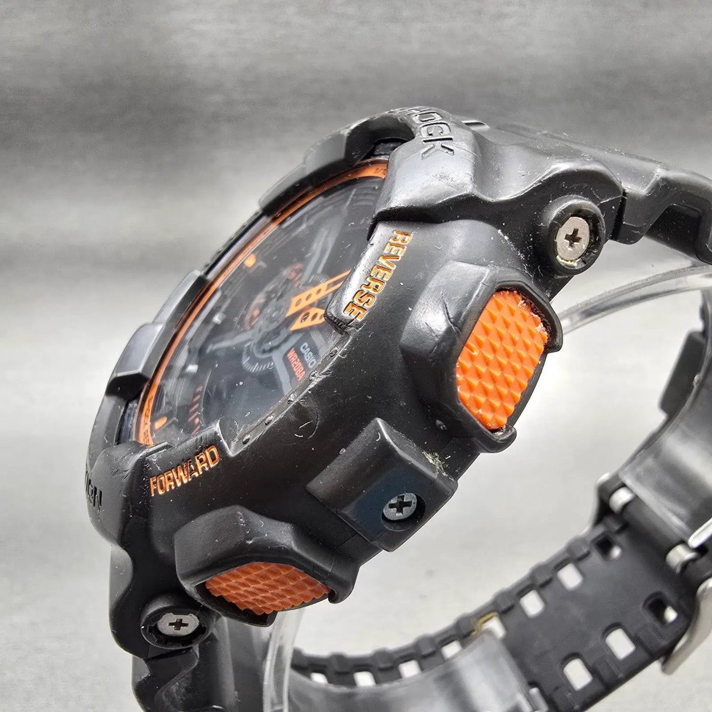 Casio G-Shock GA-110TS Watch Men 51mm Black Orange Chrono Alarm New Battery2