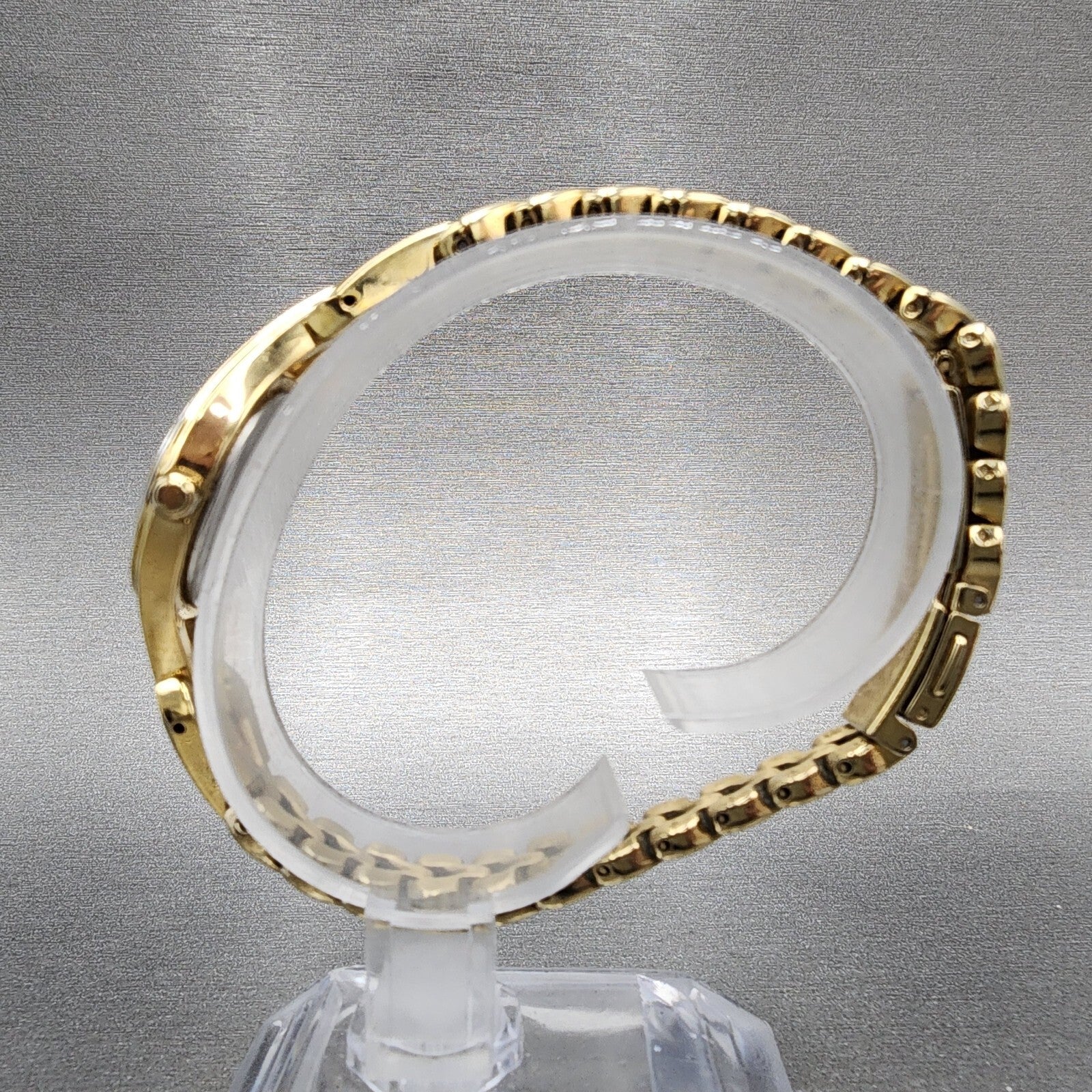 Seiko Solar Watch Women 22mm Champagne Dial Gold Tone Round V1150AP0 Runs6