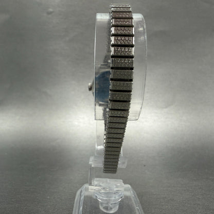 Seiko Watch Women 23mm White Dial Silver Tone Manual Wind 1104-0031 Runs MNy7