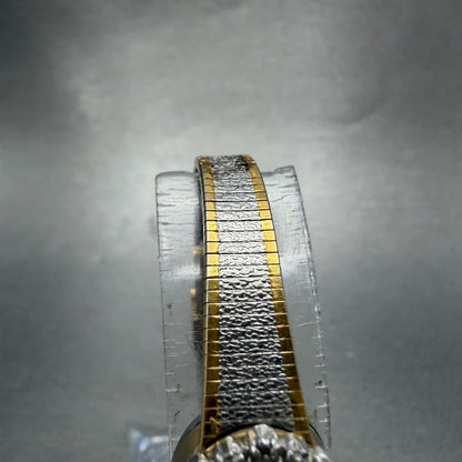 Armitron Deauville Diamond Watch Women 16mm White Dial Two Tone Oval NewBattery4