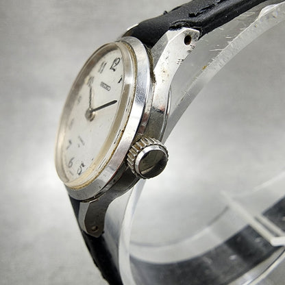 Seiko Watch Women 21mm Silver Dial Silver Tone Round 22200020 Manual Runs2