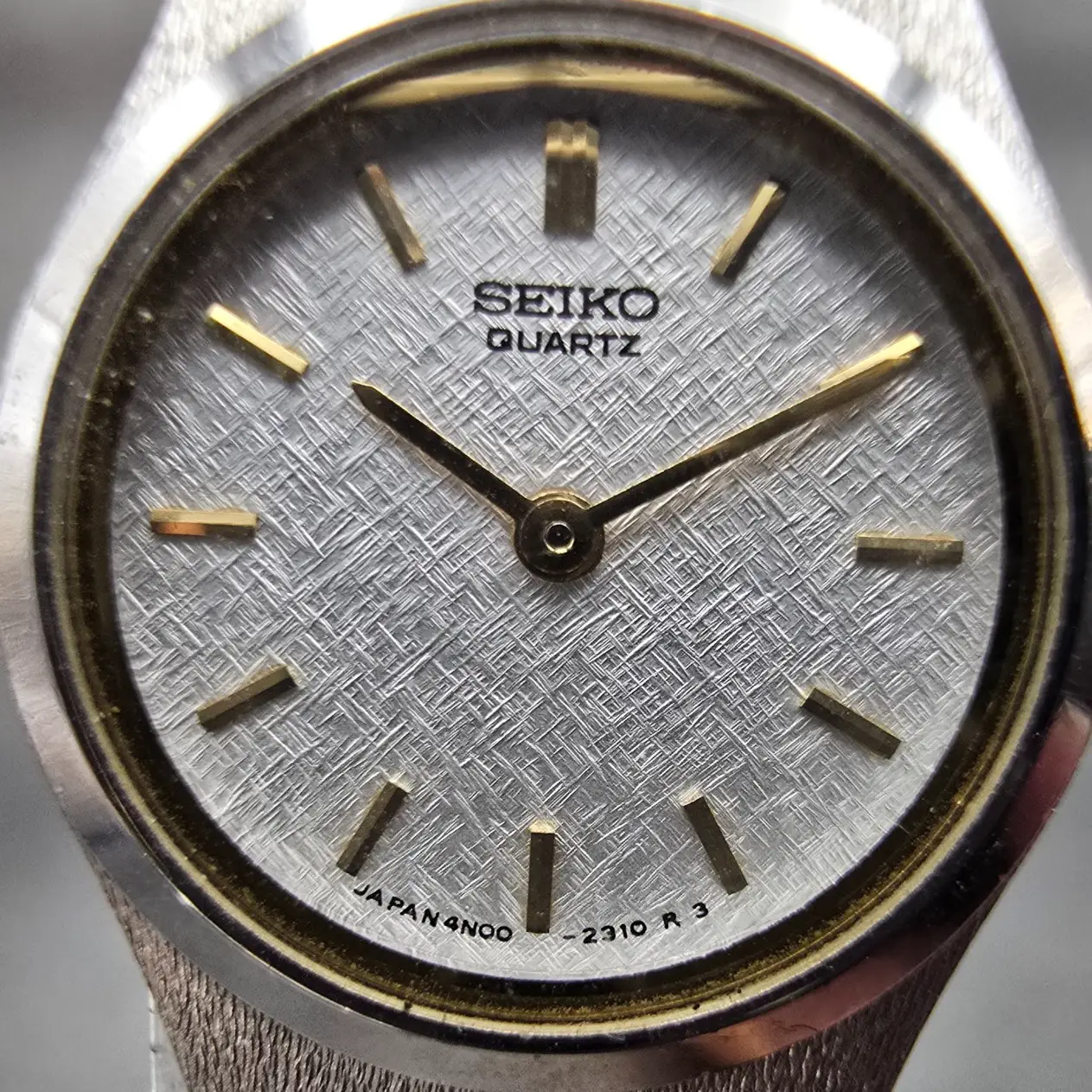 Seiko Watch Women 19mm Silver Dial Silver Tone Round 4N00-0700 New Battery VTG1