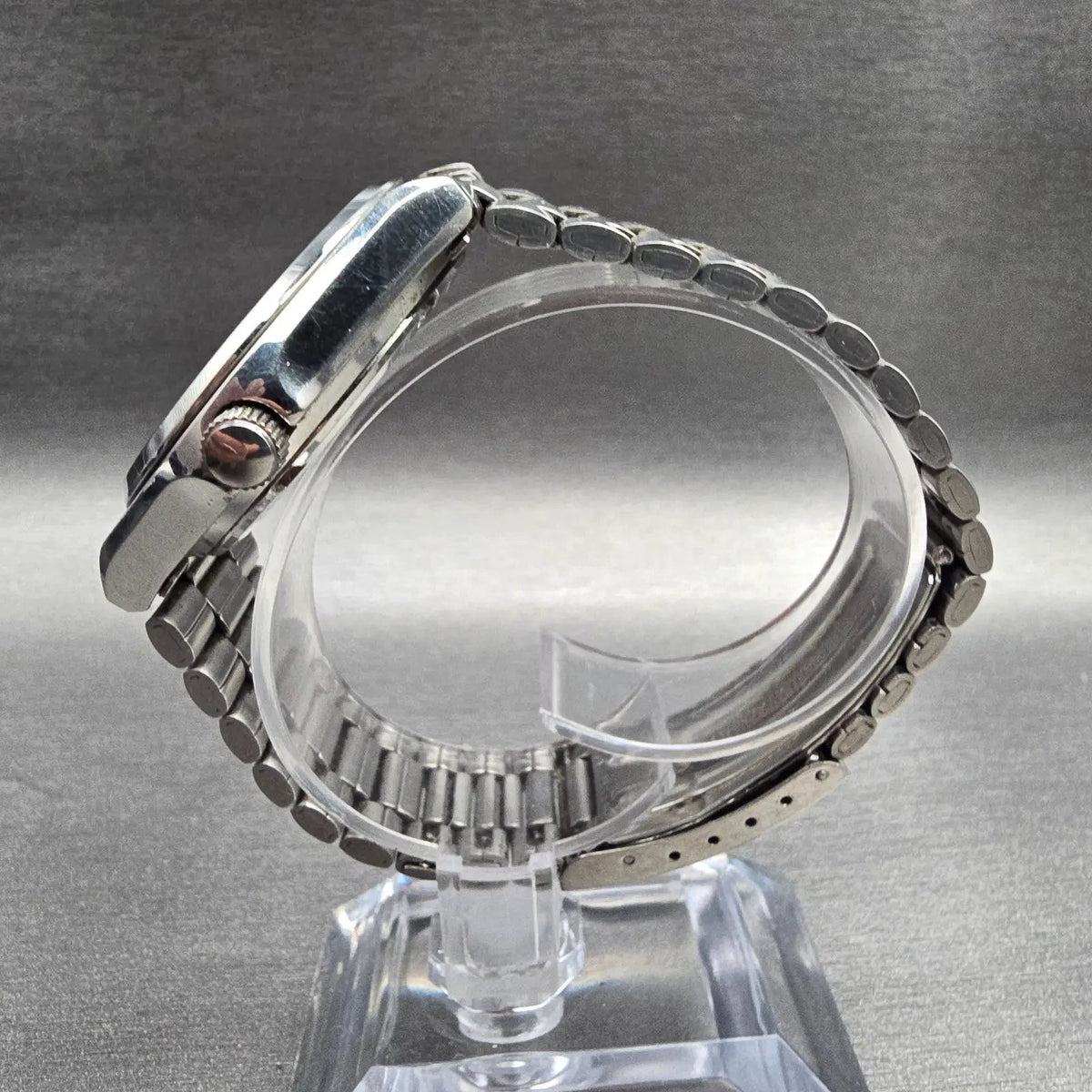 Seiko SilverWave Watch Men 36mm Silver Dial Silver Tone Daydate 8229-8000 NewBat6