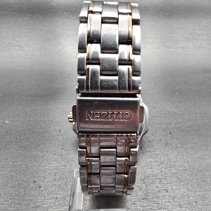 Citizen Eco-Drive Watch Men 42mm Silver Dial Silver Daydate E101-S074002 Works7