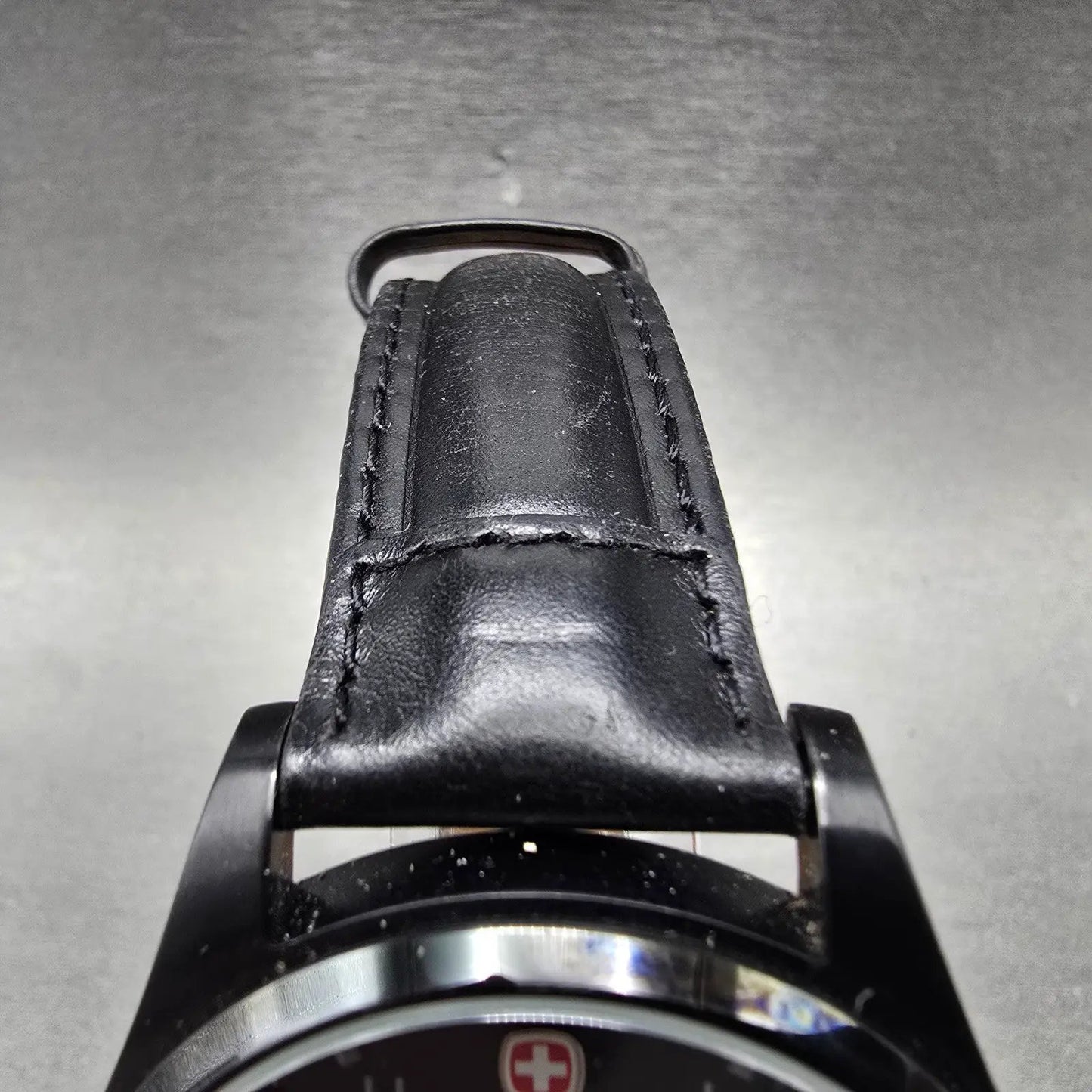 Wenger Watch Men 42mm Black Dial Black Tone Date Round 72475 New Battery4