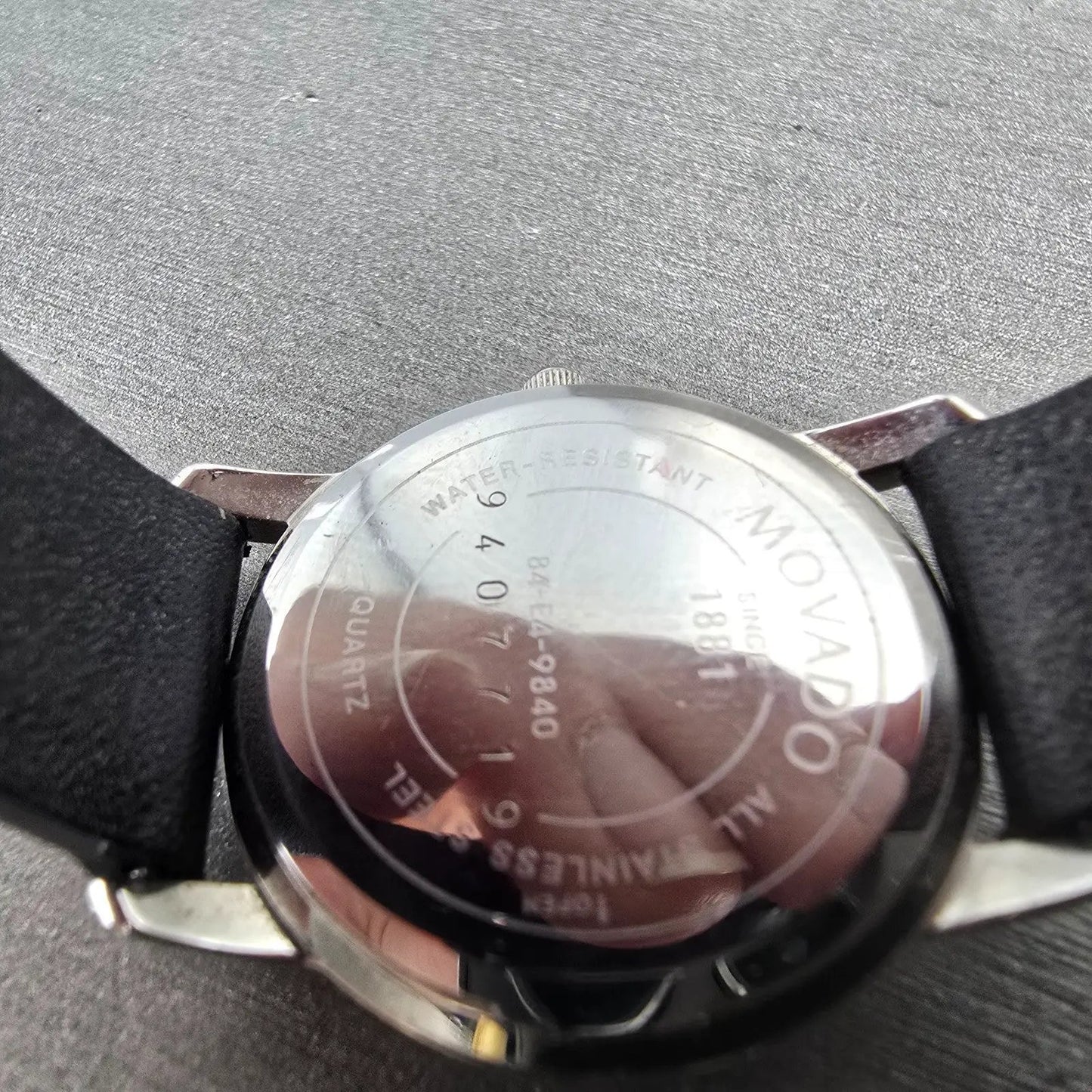Movado Museum Watch Women 26mm Black Dial Silver Tone Round 84-E4-9840 New Batt9