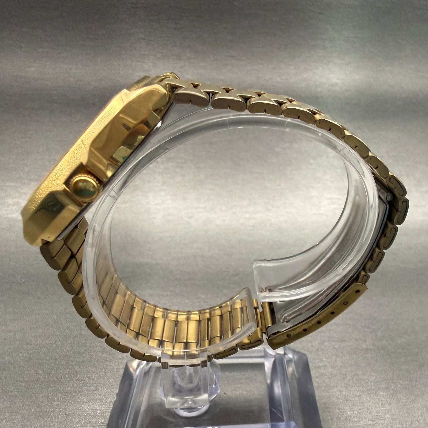 Seiko Spirit Watch Men 32mm Champagne Dial Gold Tone Daydate 7N48-5000 New Batt6