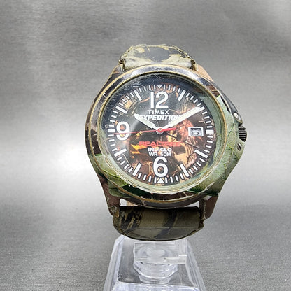 Timex Expedition Real Tree Watch Men 39mm Camo Dial Camo Case Round New Batt5