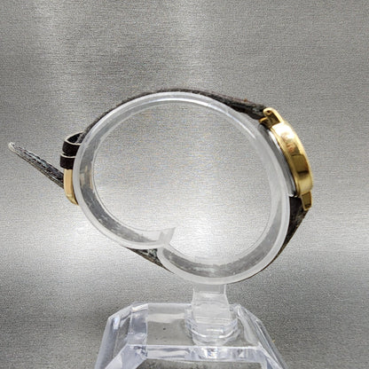 Seiko Avenue Watch Women 23mm White Dial Gold Tone Round 1F210C40 New Battery9