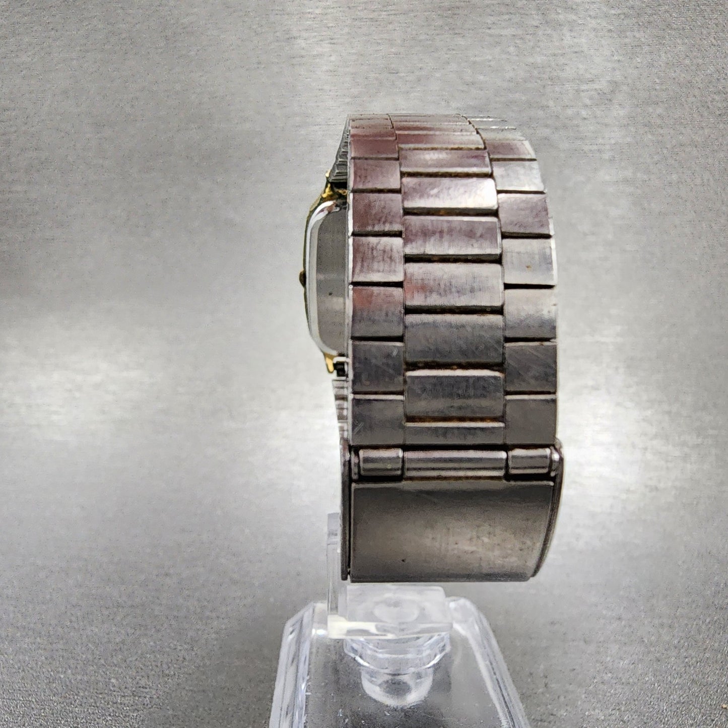 Orient VX Tank Watch Men 28mm Champange Dial Gold Tone Octagon READ!!!! New Batt7