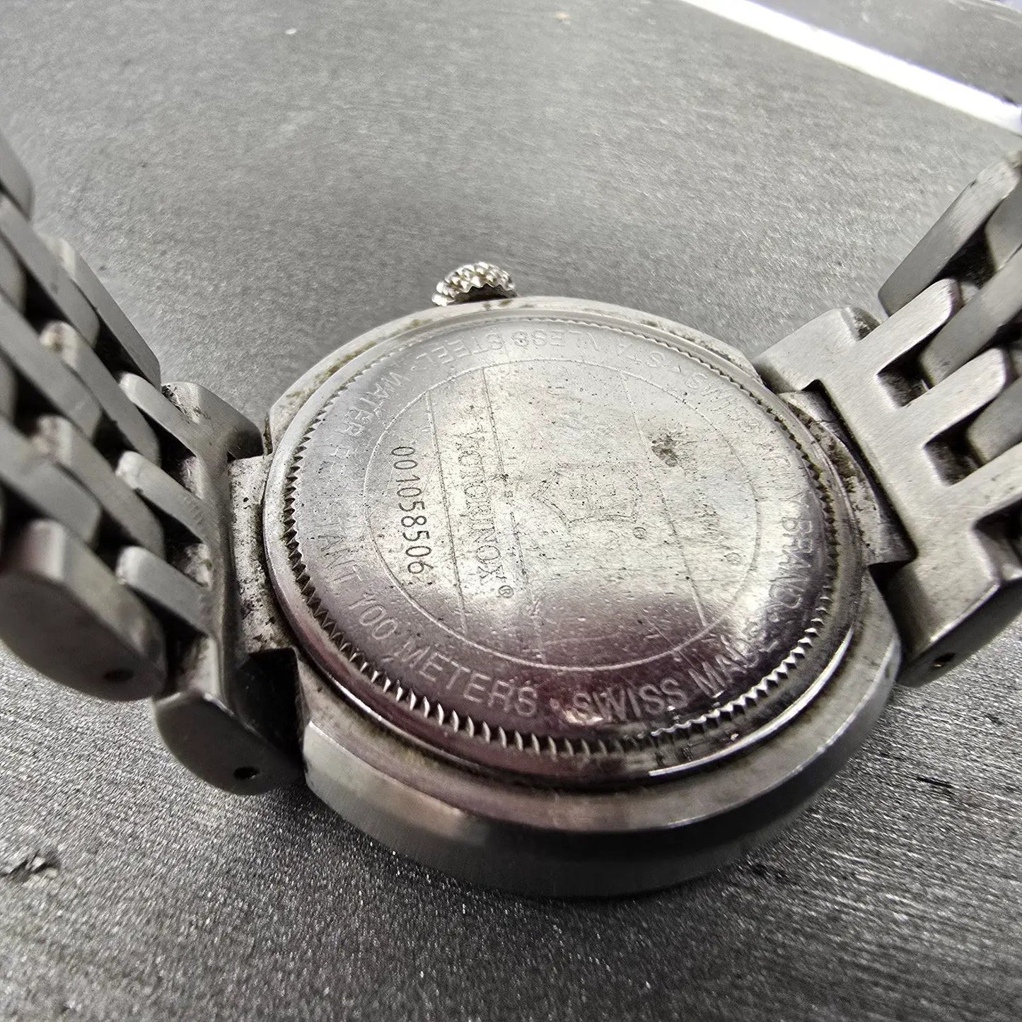 Victorinox Swiss Army Cavalry Watch Women 31mm White Dial Steel Date PARTS NED10