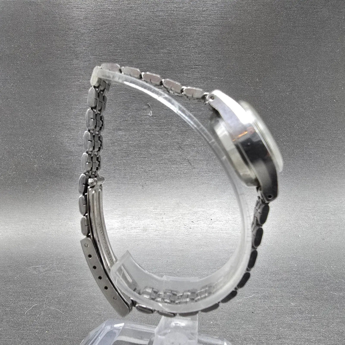 Seiko Automatic Watch Women 22mm White Dial Steel Date 2205-0040 PARTS VTG9