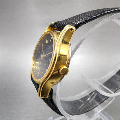 Seiko Watch Women 22mm Black Dial Gold Tone Daydate 7n836021 New Battery2