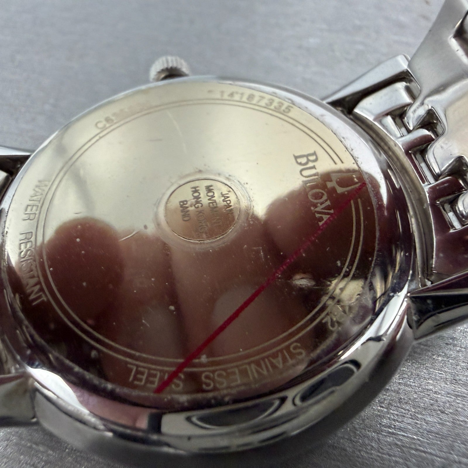 Bulova Watch Men 38mm MOP Dial Silver Tone Diamond Round 96E110 New Battery9