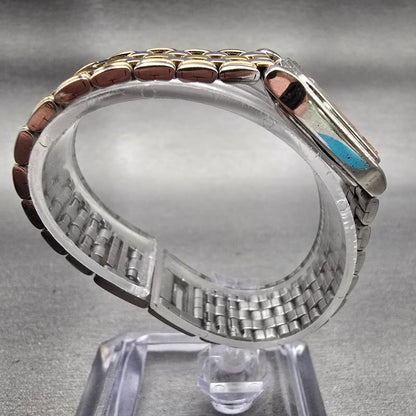 Seiko Watch Women 18mm Silver Dial Silver Tone Rectangle V401-5510 New Battery8