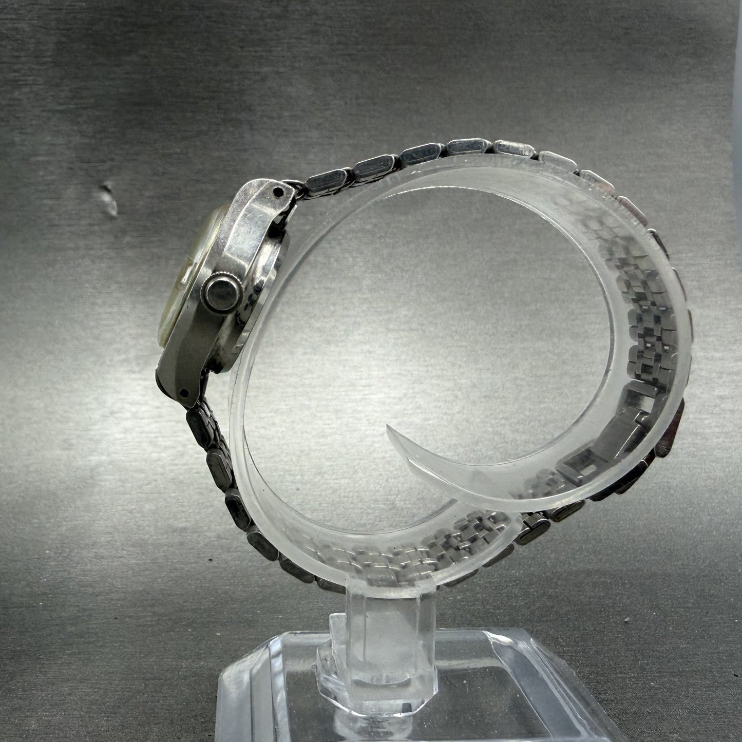 Seiko Matic Lady Watch Women 21mm Silver Dial Silver Tone Date Round VTG PARTS7