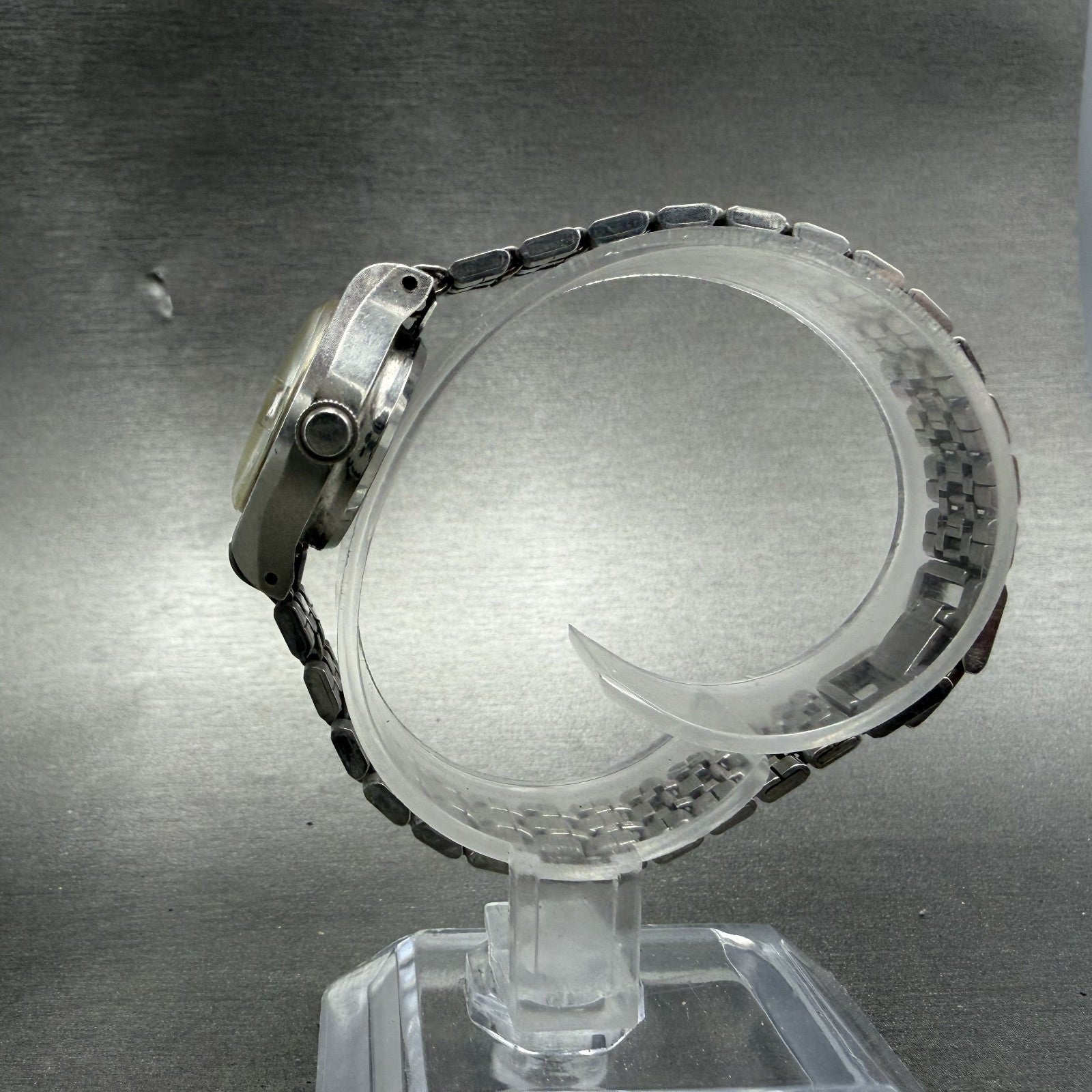 Seiko Matic Lady Watch Women 21mm Silver Dial Silver Tone Date Round VTG PARTS7