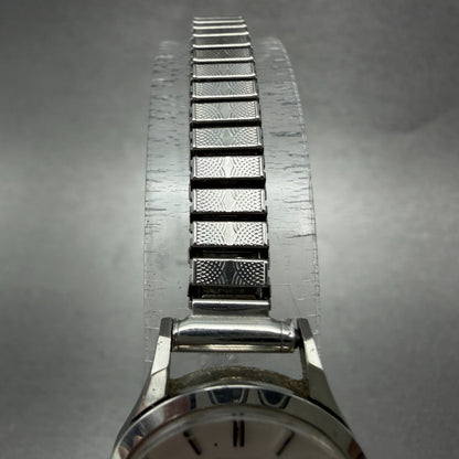 Seiko Watch Women 21mm Silver Dial Silver Tone Round 2220-0020 Manual Runs 4564