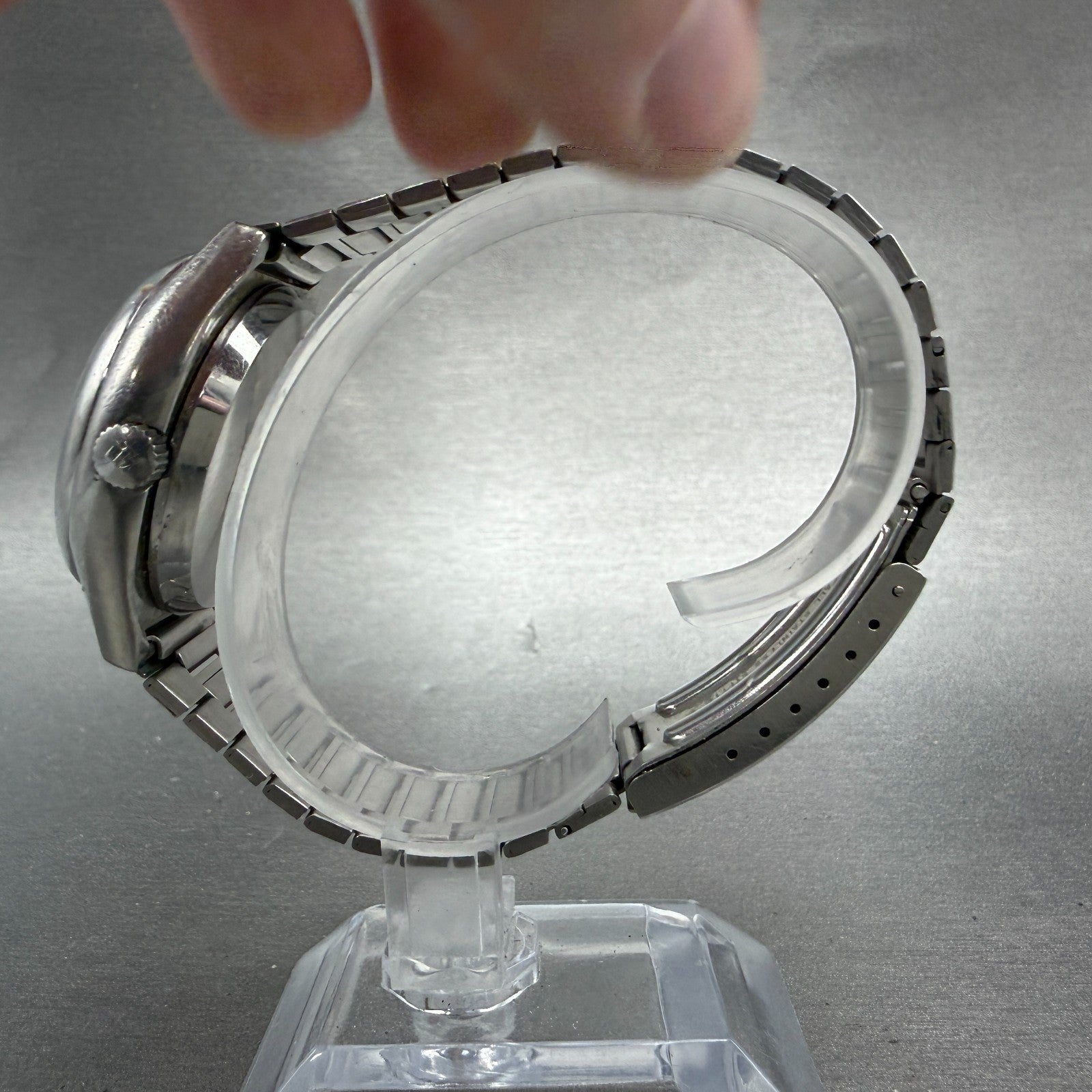 Tissot Seastar Quartz Watch Men Silver Dial Steel Date Round Vintage PARTS7