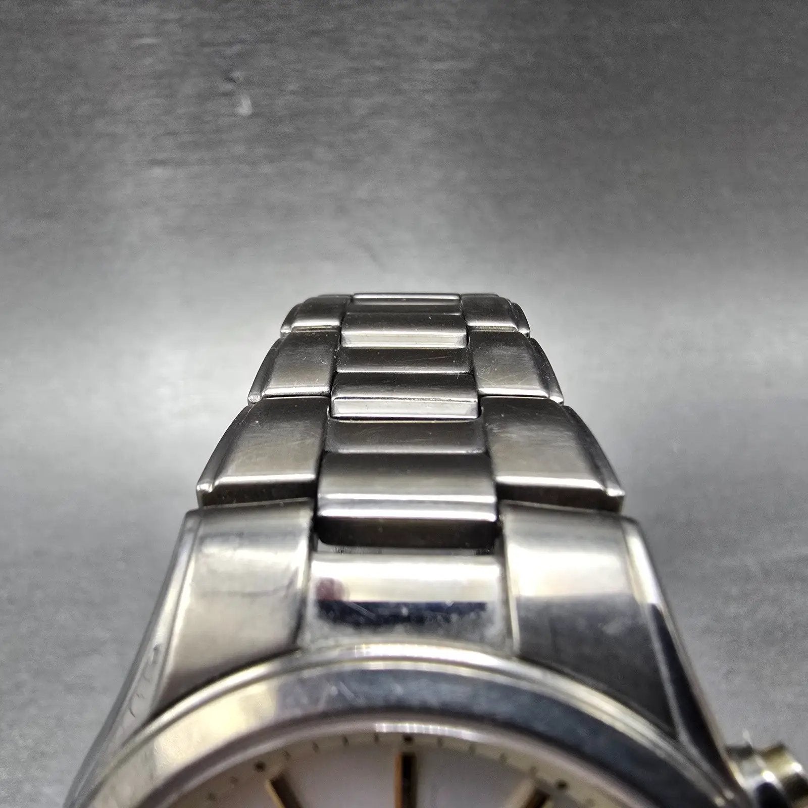 Seiko Atomic Solar Watch Men 39mm White Dial Titanium Date 7B42-0AN0 PARTS GYVJ5