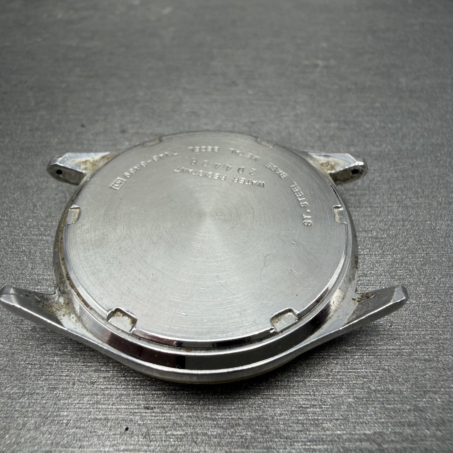 Seiko Watch Men 35mm Silver Dial Two Tone Round Daydate Vintage 7N43-8A39 PARTS9