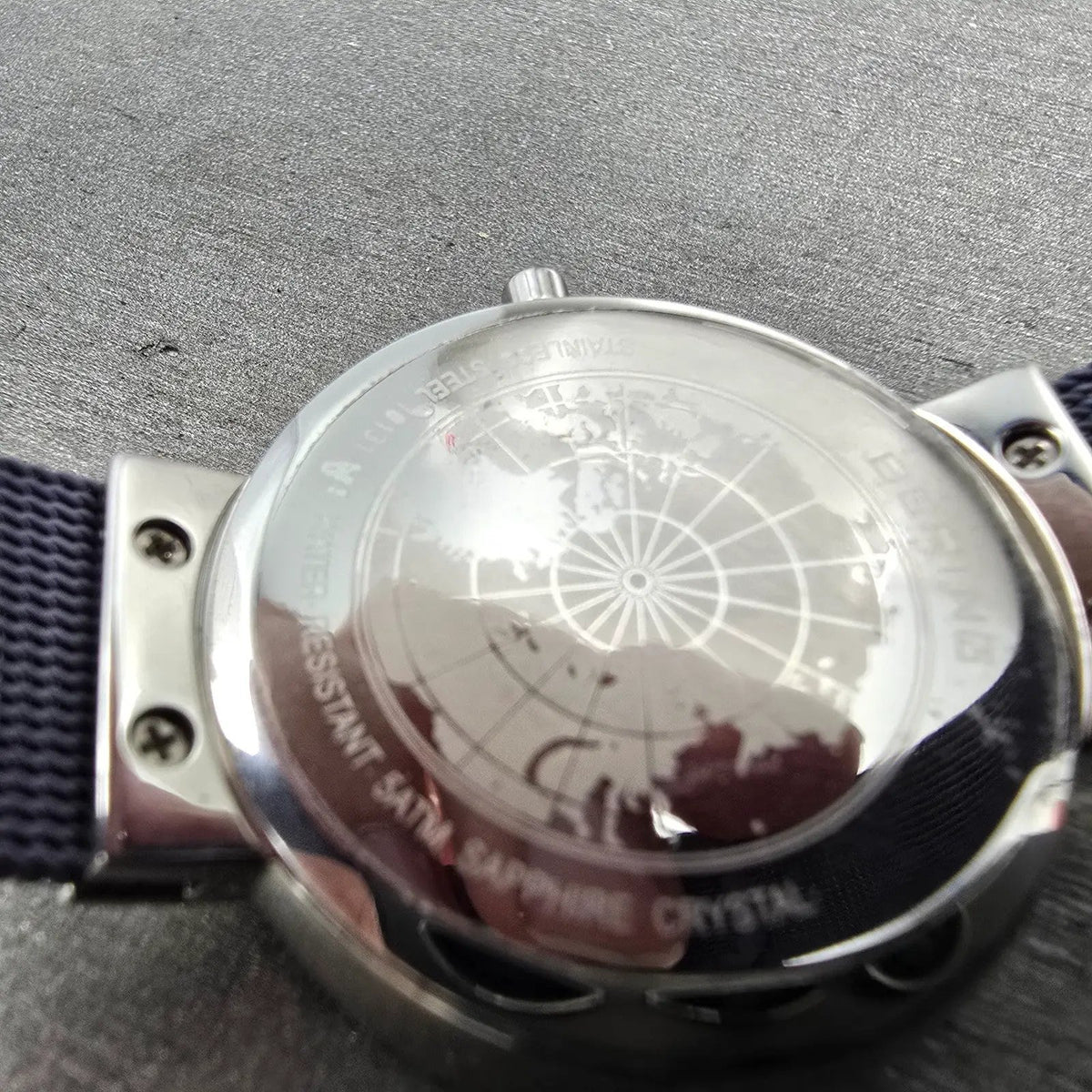 Bering Classic Watch Women 31mm Purple Dial Silver Purple Mesh Band Round Works111