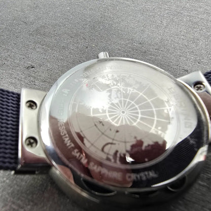 Bering Classic Watch Women 31mm Purple Dial Silver Purple Mesh Band Round Works111