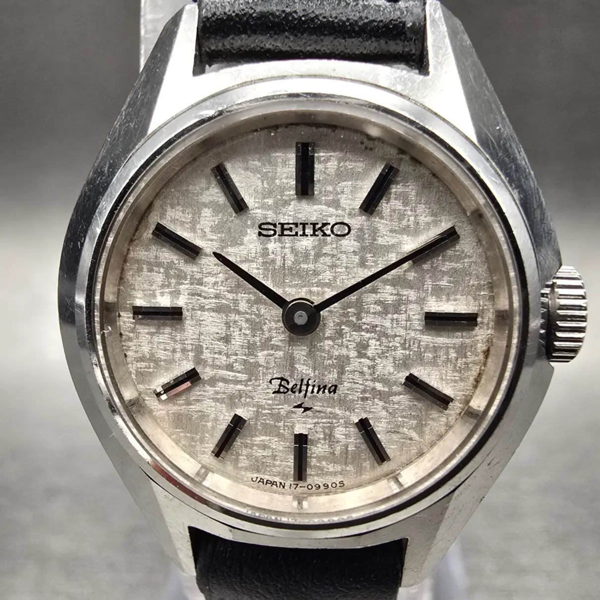 Seiko Belfina Watch Women 23mm Silver Dial Silver Tone Round 17-0740 Manual Wind1
