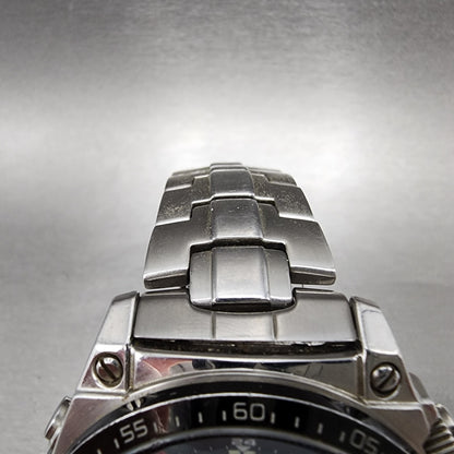 Casio Edifice MCWE300 Watch Men 48mm Black Dial Steel Solar Alarm Chrono Works5