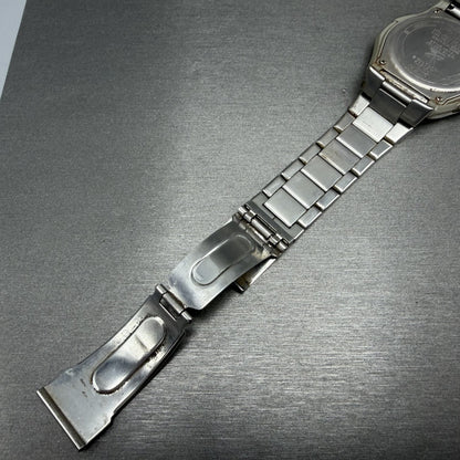 Casio Wave Ceptor Watch Men 41mm Black Dial Steel Analog Digital Solar READ!!!!!11