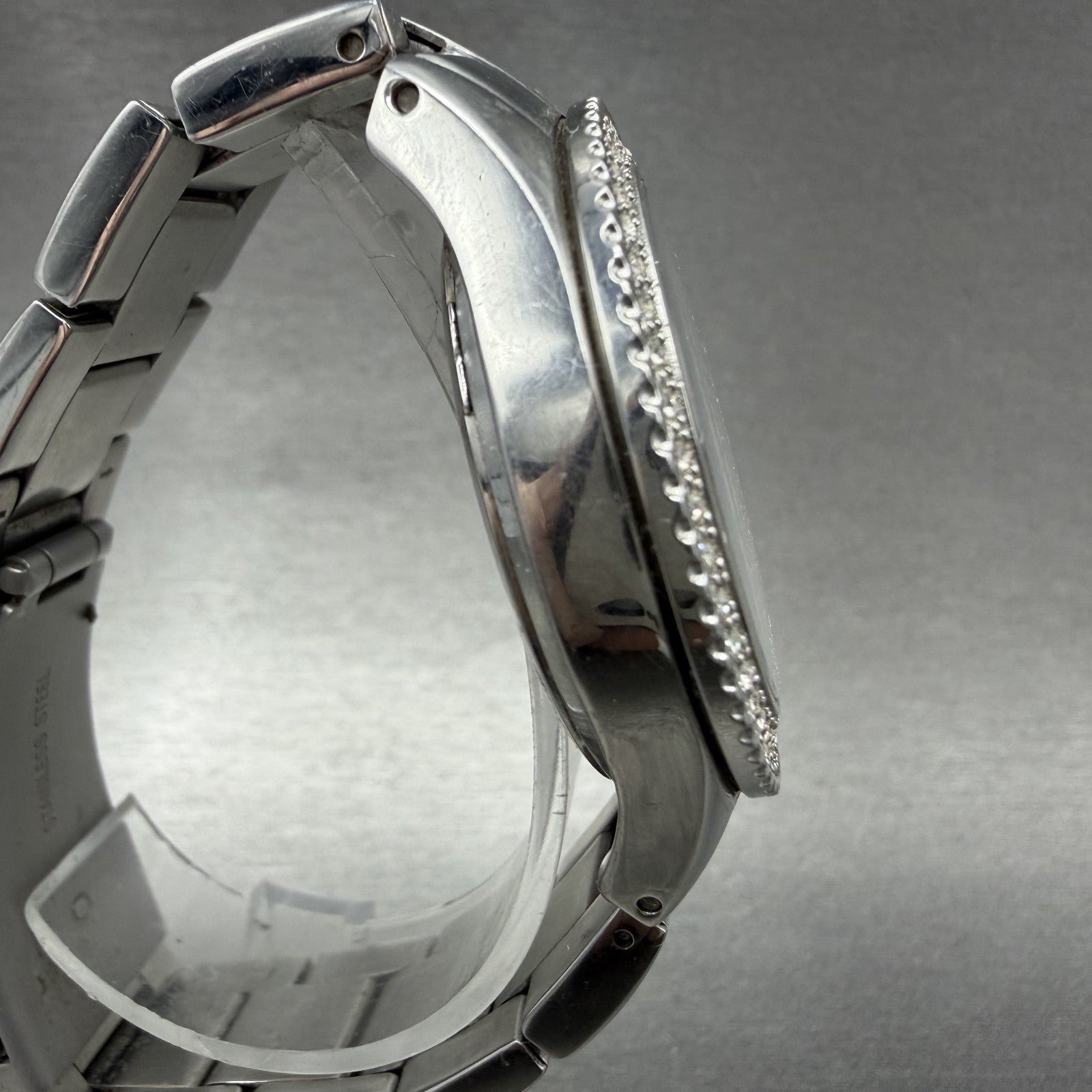 Fossil Stella Watch Women 38mm MOP Dial Steel Daydate ES2860 Round New battery3