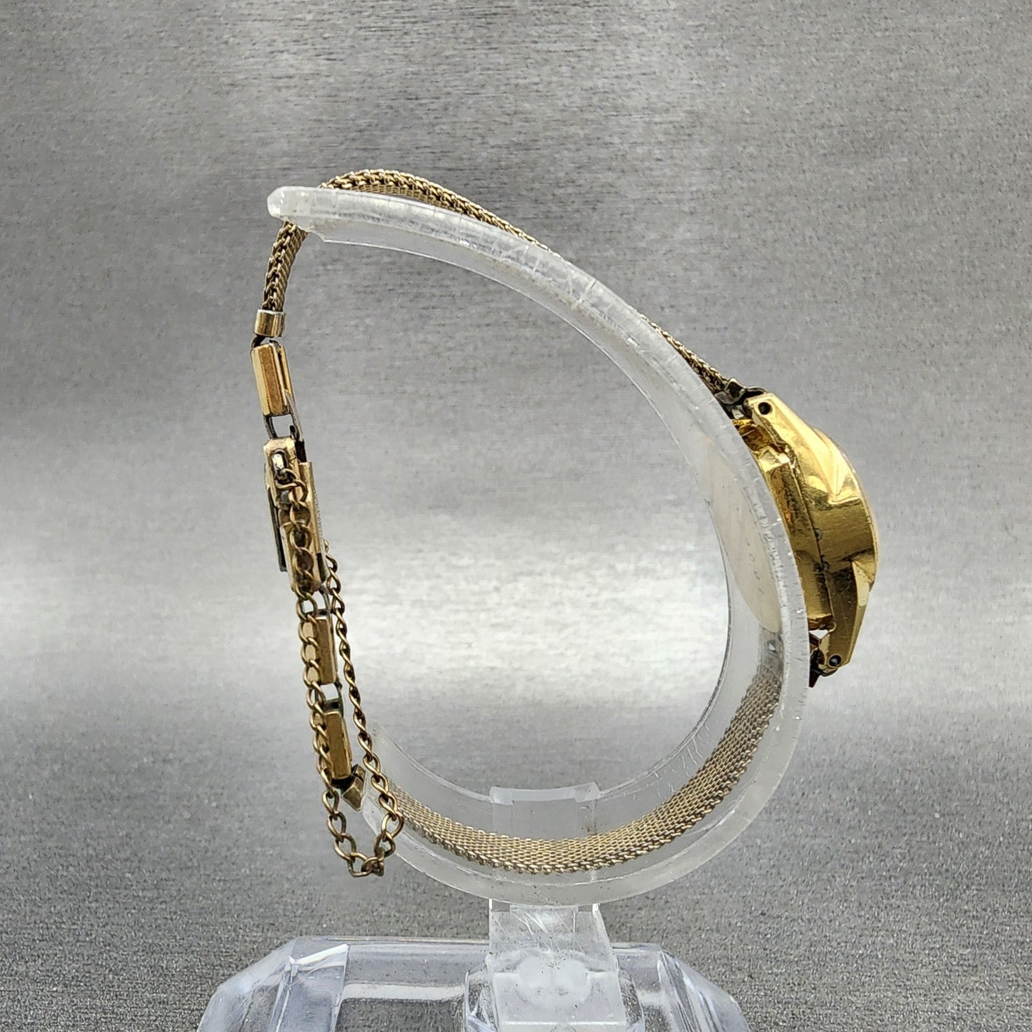 Seiko Watch Women 15mm White Dial Gold Plated Manual Wind Round 100180 Runs8