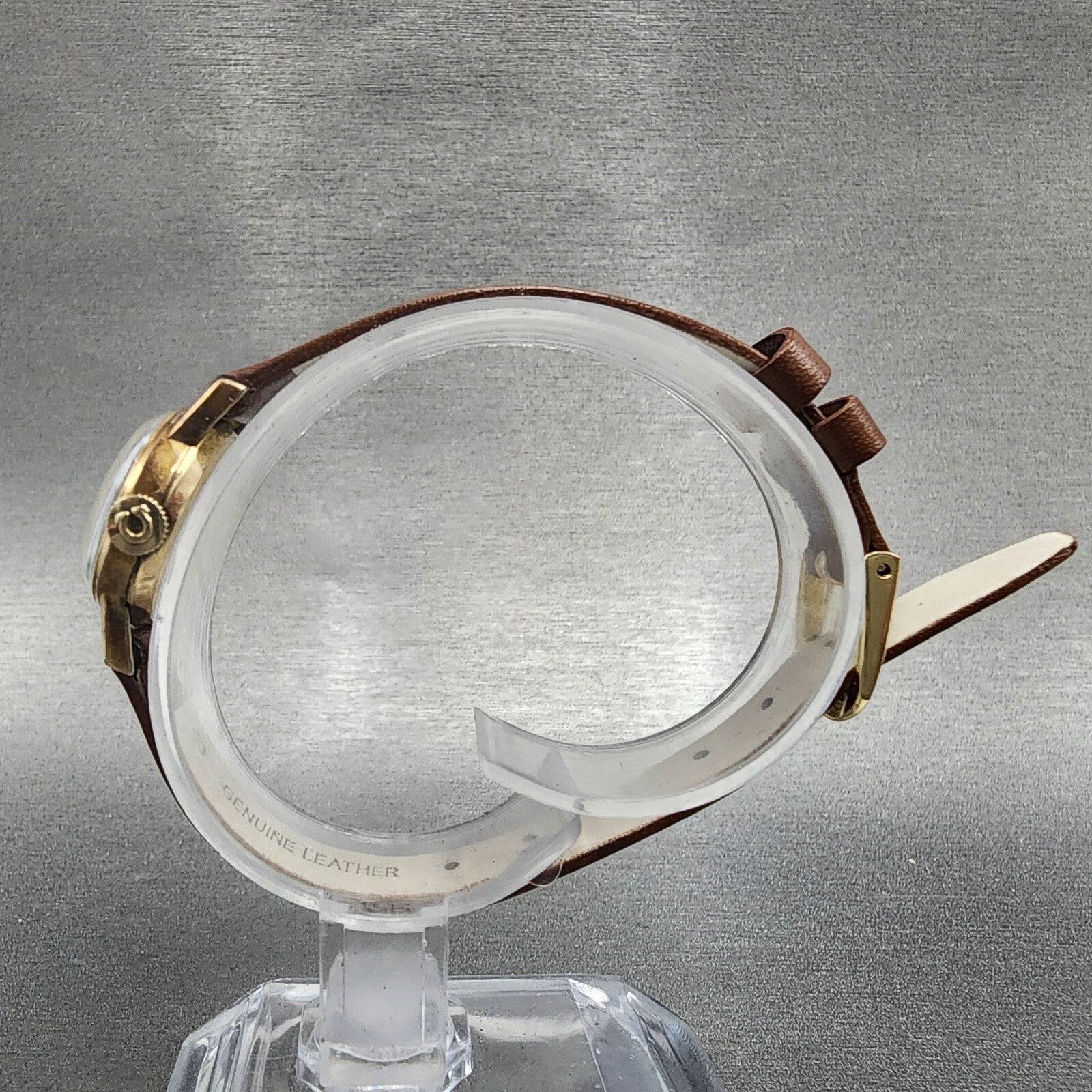 VTG Omega Turler Watch Women 19mm Cream Dial Gold Plated Manual Wind Runs Cal2447