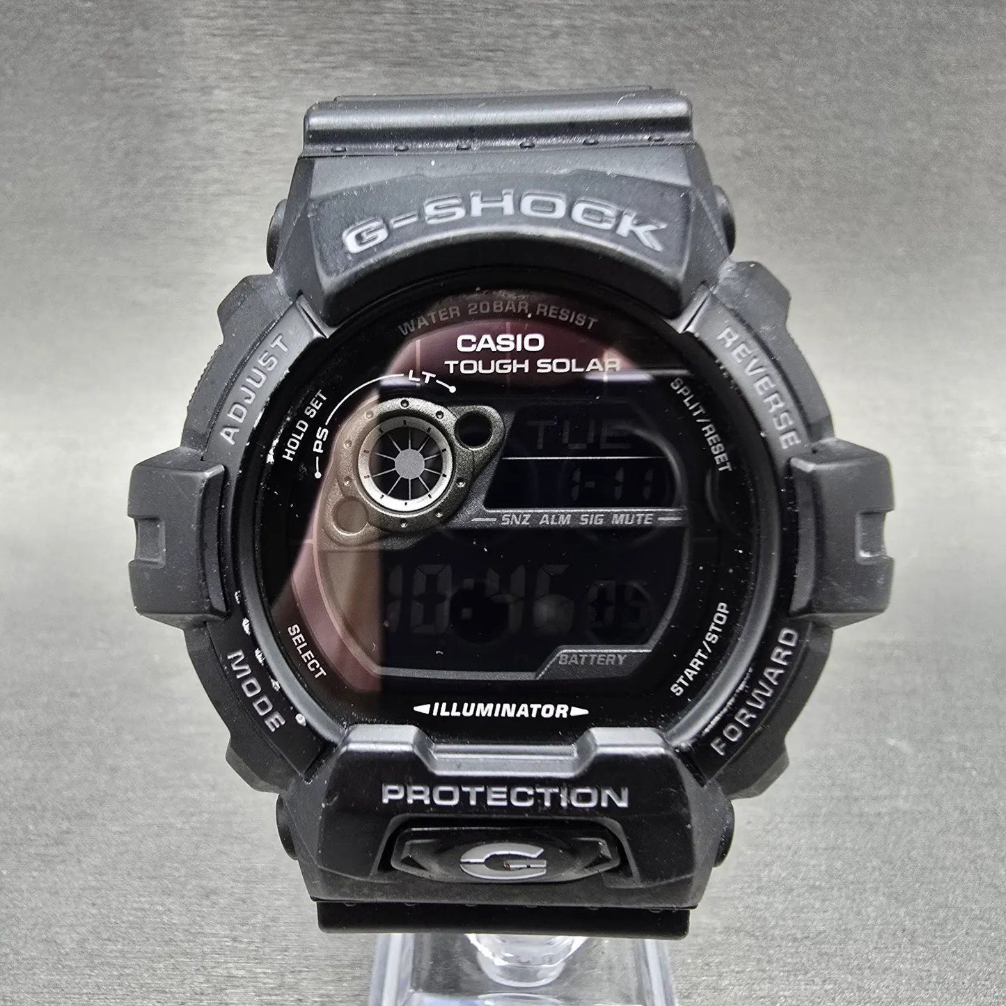 Casio G-Shock GR-8900A Watch Men 53mm Digital Black Alarm Chronograph Solar L0