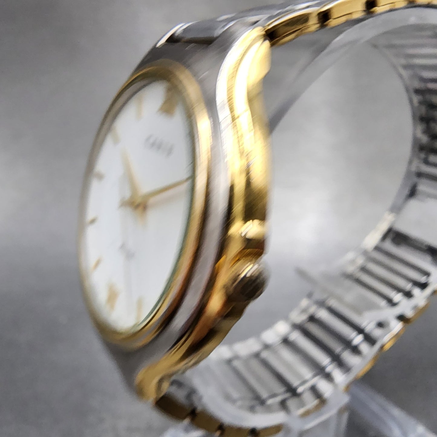 Seiko Alba Carib Watch Men 34mm White Dial Two Tone Round V7216a60 New Battery2