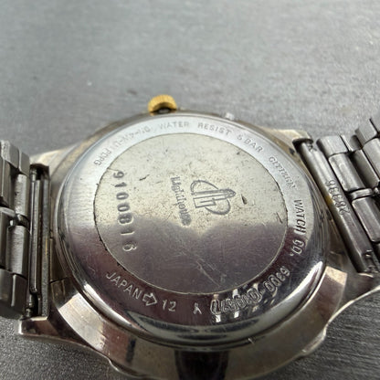 Citizen Lighthouse Triple Calendar Moon Phase Watch Men 35mm Champagne Two Tone9