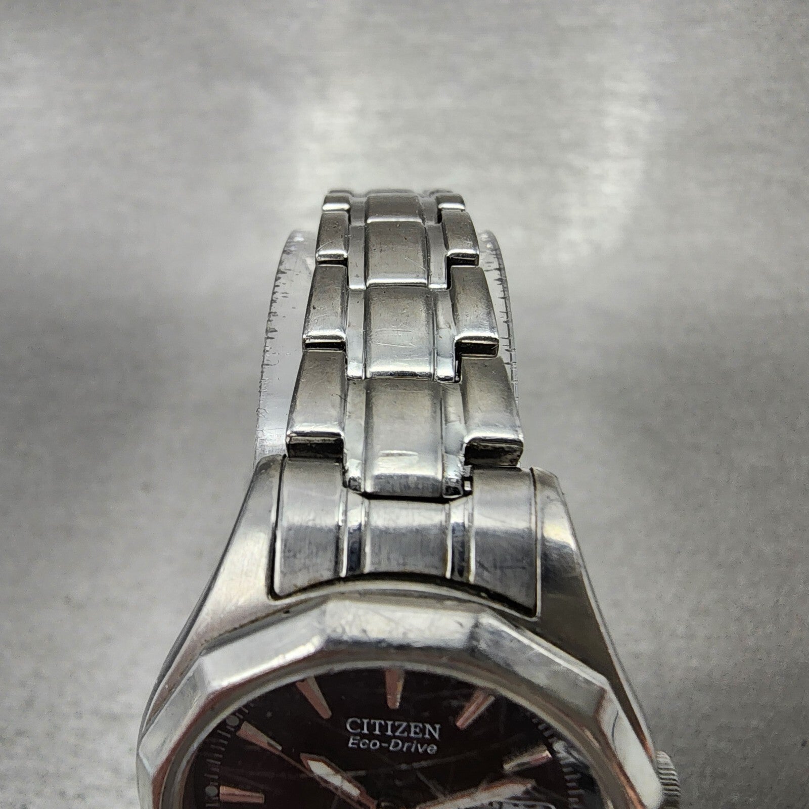Citizen EcoDrive Watch Women 27mm Black Dial Stainless Steel Dadyate Runs4