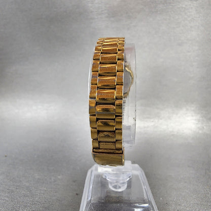 Seiko SQ Watch Women 24mm Champagne Dial Gold Tone Daydate 2a230030 New Battery7