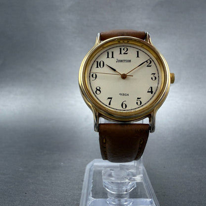 Citizen Junction Watch Unisex 31mm Cream Dial Gold Tone 6A31-L02265 New Battery5