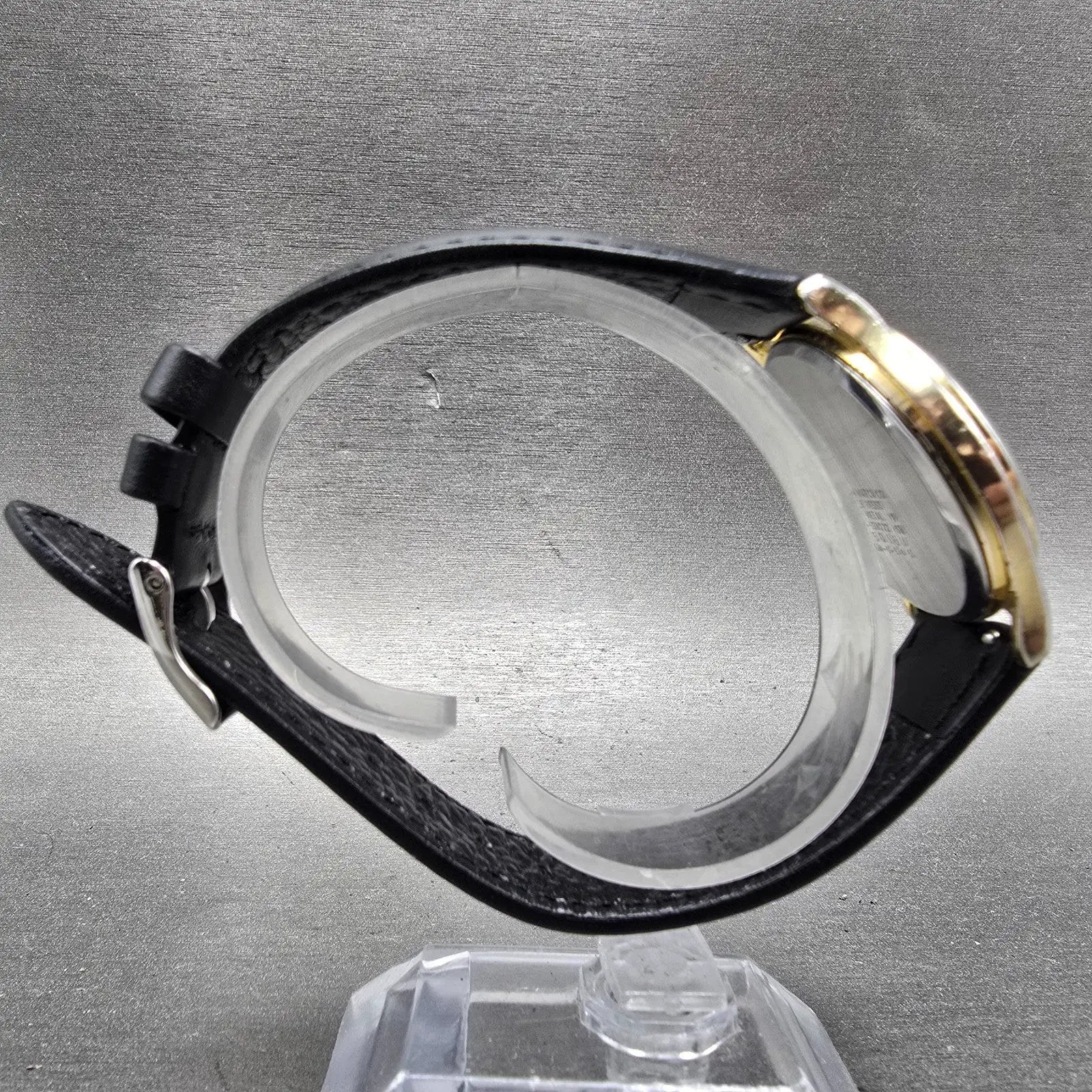 Citizen Watch Men 34mm Champagne Dial Gold Tone Daydate 6100-S38222 New Battery8