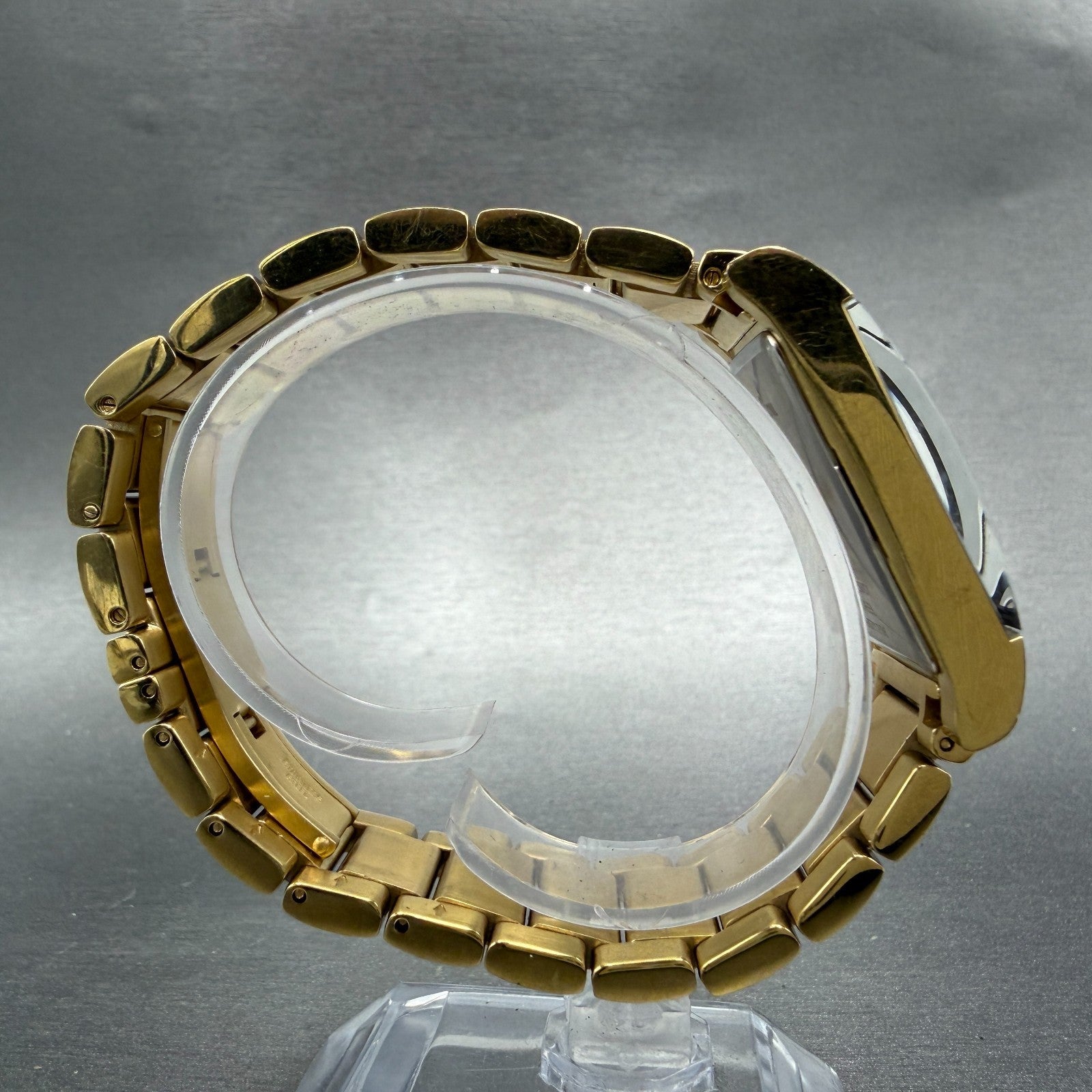 Bulova Tank Watch Men 27mm Black Dial Gold Tone Rectangle 97F50 New battery9