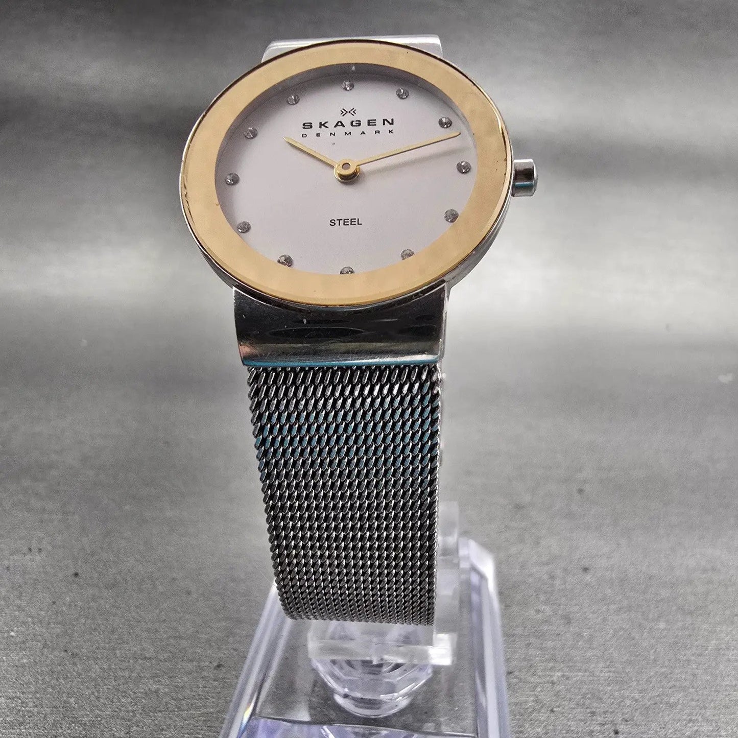 Skagen Freja Watch Women 26mm White Dial Two Tone Round 358SGSC New Battery5