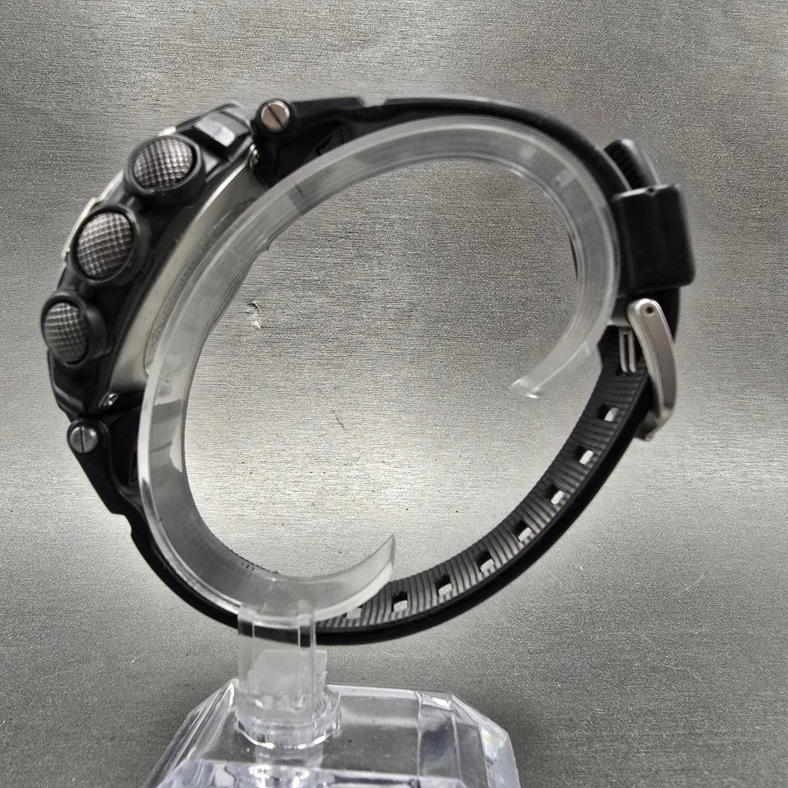 Casio Pro Trek PAW-1500 Watch Men 52mm Black Solar Triple Sensor Alarm Round6