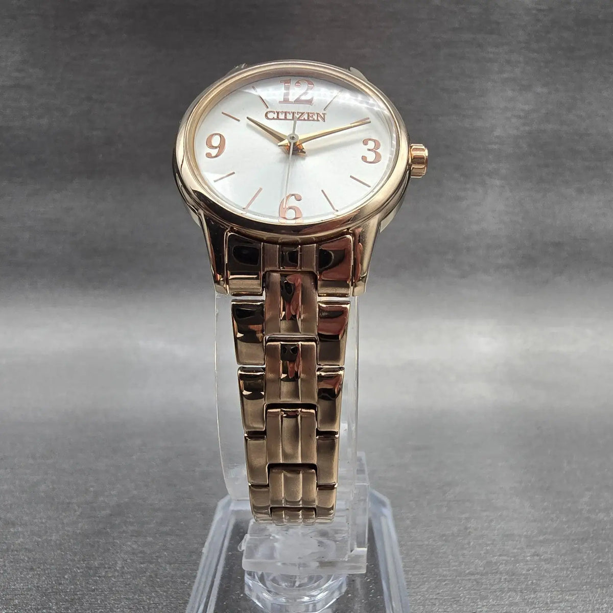 Citizen Watch Women 25mm Silver Dial Rose Gold Round EX0293-51A New Battery5