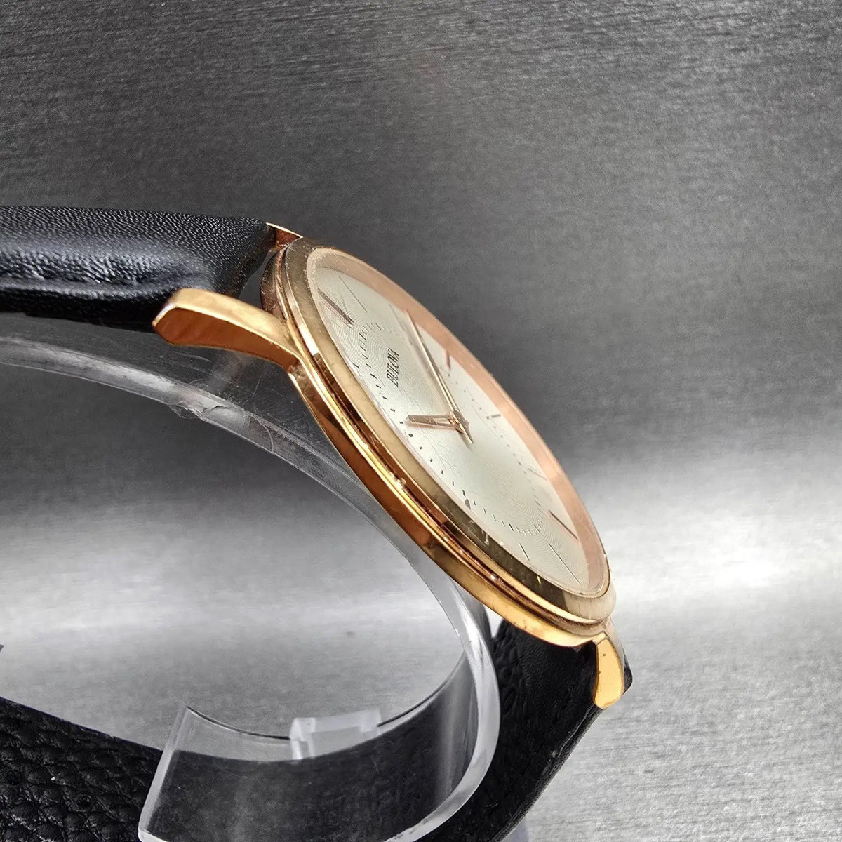 Bulova Watch Men 40mm Champagne Dial Rose Gold Round 97A126 New Battery3